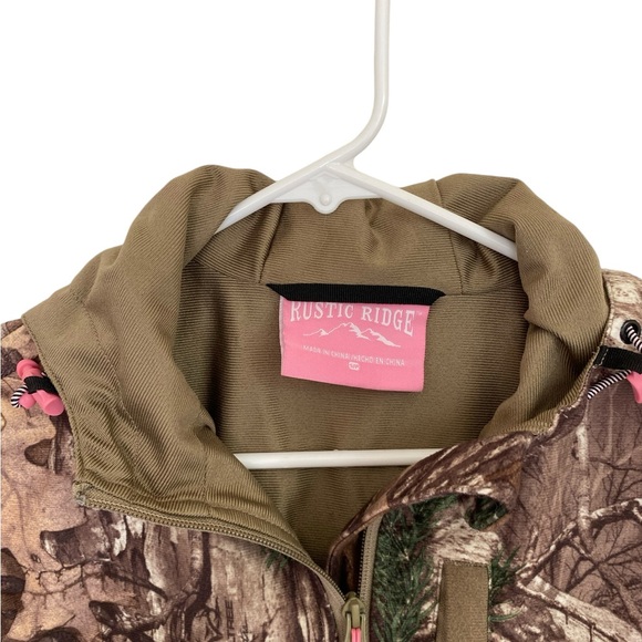 Rustic Ridge Women’s Camouflage Coat With Hood, Size Small - Picture 2 of 8